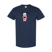 Men's Courage the Cowardly Dog Cotton T-Shirt - Navy