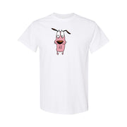 Men's Courage the Cowardly Dog Cotton T-Shirt - White