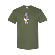 Men's Daisy Duck Cotton T-Shirt - Army Green