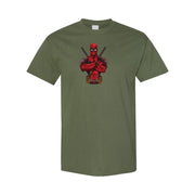 Men's Deadpool Cotton T-Shirt - Army Green
