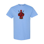 Men's Deadpool Cotton T-Shirt - Sky Blue