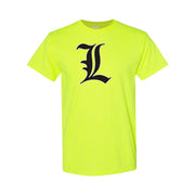 Men's Death Note Cotton T-Shirt - Safety Green