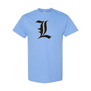 Men's Death Note Cotton T-Shirt - Sky Blue