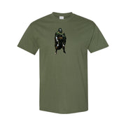 Men's Doctor Doom Cotton T-Shirt - Army Green