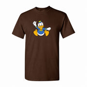 Men's Donald Duck Cotton T-Shirt - Dark Brown