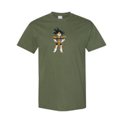 Men's Dragon Ball Cotton T-Shirt - Army Green
