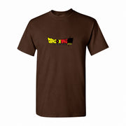 Men's Dragon Ball Super Cotton T-Shirt - Dark Brown