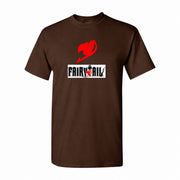 Men's Fairy Tail Cotton T-Shirt - Dark Brown