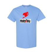Men's Fairy Tail Cotton T-Shirt - Sky Blue