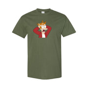 Men's Futurama Cotton T-Shirt - Army Green