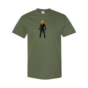 Men's Ghost Rider Cotton T-Shirt - Army Green
