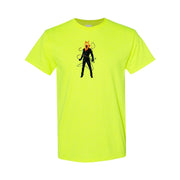 Men's Ghost Rider Cotton T-Shirt - Safety Green