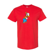 Men's Goofy Cotton T-Shirt - Red