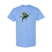 Men's Green Arrow Cotton T-Shirt - Sky Blue