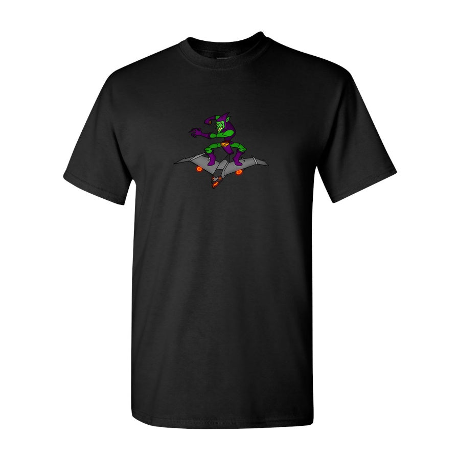 Men's Green Goblin Cotton T-Shirt - Black