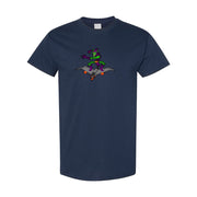 Men's Green Goblin Cotton T-Shirt - Navy