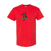 Men's Green Goblin Cotton T-Shirt - Red