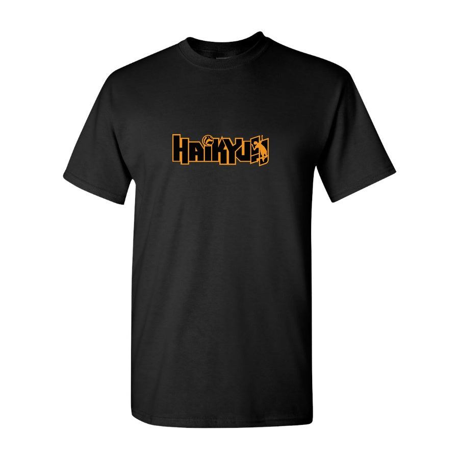 Men's Haikyu Cotton T-Shirt - Black