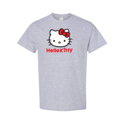 Men's Hello Kitty Cotton T-Shirt - Grey