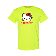 Men's Hello Kitty Cotton T-Shirt - Safety Green