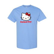 Men's Hello Kitty Cotton T-Shirt - Sky Blue