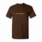 Men's Hey Arnold Cotton T-Shirt - Dark Brown