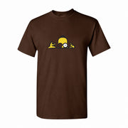 Men's Homer Simpson Cotton T-Shirt - Dark Brown
