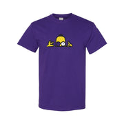 Men's Homer Simpson Cotton T-Shirt - Purple