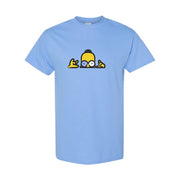 Men's Homer Simpson Cotton T-Shirt - Sky Blue