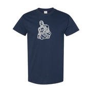 Men's Iron Man Cotton T-Shirt - Navy