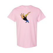 Men's Johnny Bravo Cotton T-Shirt - Pink