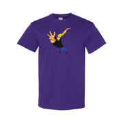 Men's Johnny Bravo Cotton T-Shirt - Purple