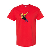 Men's Johnny Bravo Cotton T-Shirt - Red