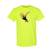 Men's Johnny Bravo Cotton T-Shirt - Safety Green
