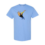 Men's Johnny Bravo Cotton T-Shirt - Sky Blue