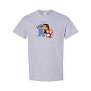 Men's Lilo & Stitch Cotton T-Shirt - Grey