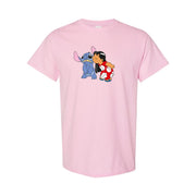 Men's Lilo & Stitch Cotton T-Shirt - Pink