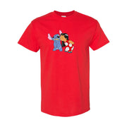Men's Lilo & Stitch Cotton T-Shirt - Red