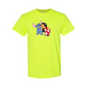Men's Lilo & Stitch Cotton T-Shirt - Safety Green