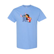 Men's Lilo & Stitch Cotton T-Shirt - Sky Blue