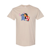 Men's Lilo & Stitch Cotton T-Shirt - Tan