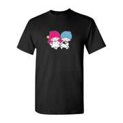 Men's Little Twin Stars Cotton T-Shirt - Black