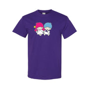 Men's Little Twin Stars Cotton T-Shirt - Purple