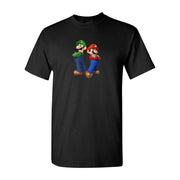 Men's Luigi Cotton T-Shirt - Black