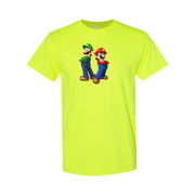Men's Luigi Cotton T-Shirt - Safety Green