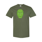 Men's Martian Manhunter Cotton T-Shirt - Army Green