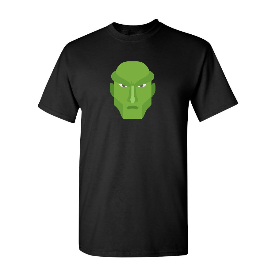 Men's Martian Manhunter Cotton T-Shirt - Black