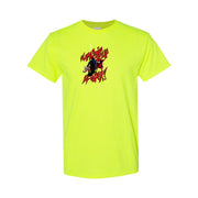 Men's Miles Morales Cotton T-Shirt - Safety Green