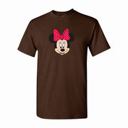 Men's Minnie Mouse Cotton T-Shirt - Dark Brown