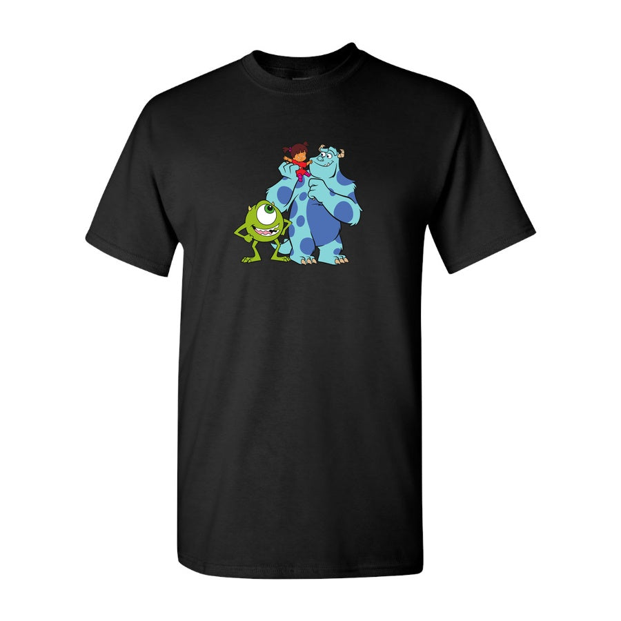 Men's Monsters Inc Cotton T-Shirt - Black